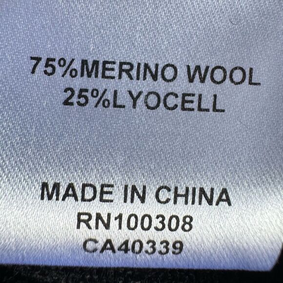 Peter Millar Crown Soft Merino Wool Lyocel 1/4 Zip Sweater Men's Sz L Black Golf - Picture 5 of 5